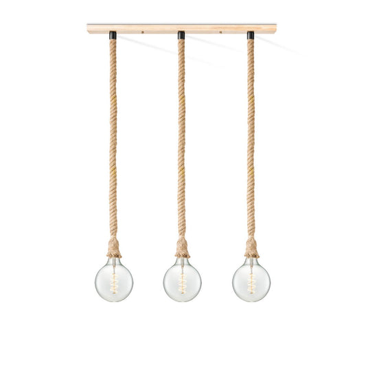 Home Sweet Home hanging lamp Leonardo - 3L G125 - dimmable E27 clear