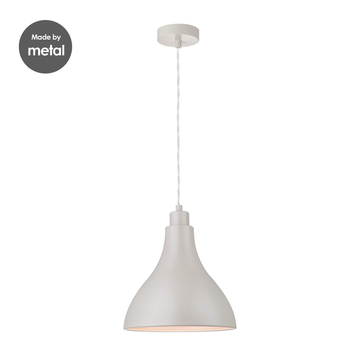 Home Sweet Home Lampshade Stratis round beige - W:25xD:25xH:26cm