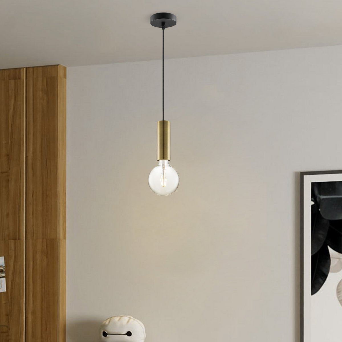 Home Sweet Home hanging lamp bronze Saga - G180 - dimmable E27 clear