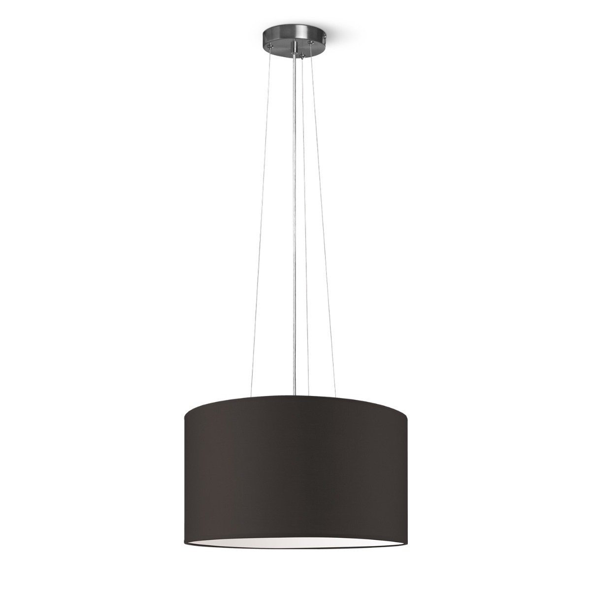 Home Sweet Home hanging lamp Hover with lampshade, E27, chocolate, 40cm