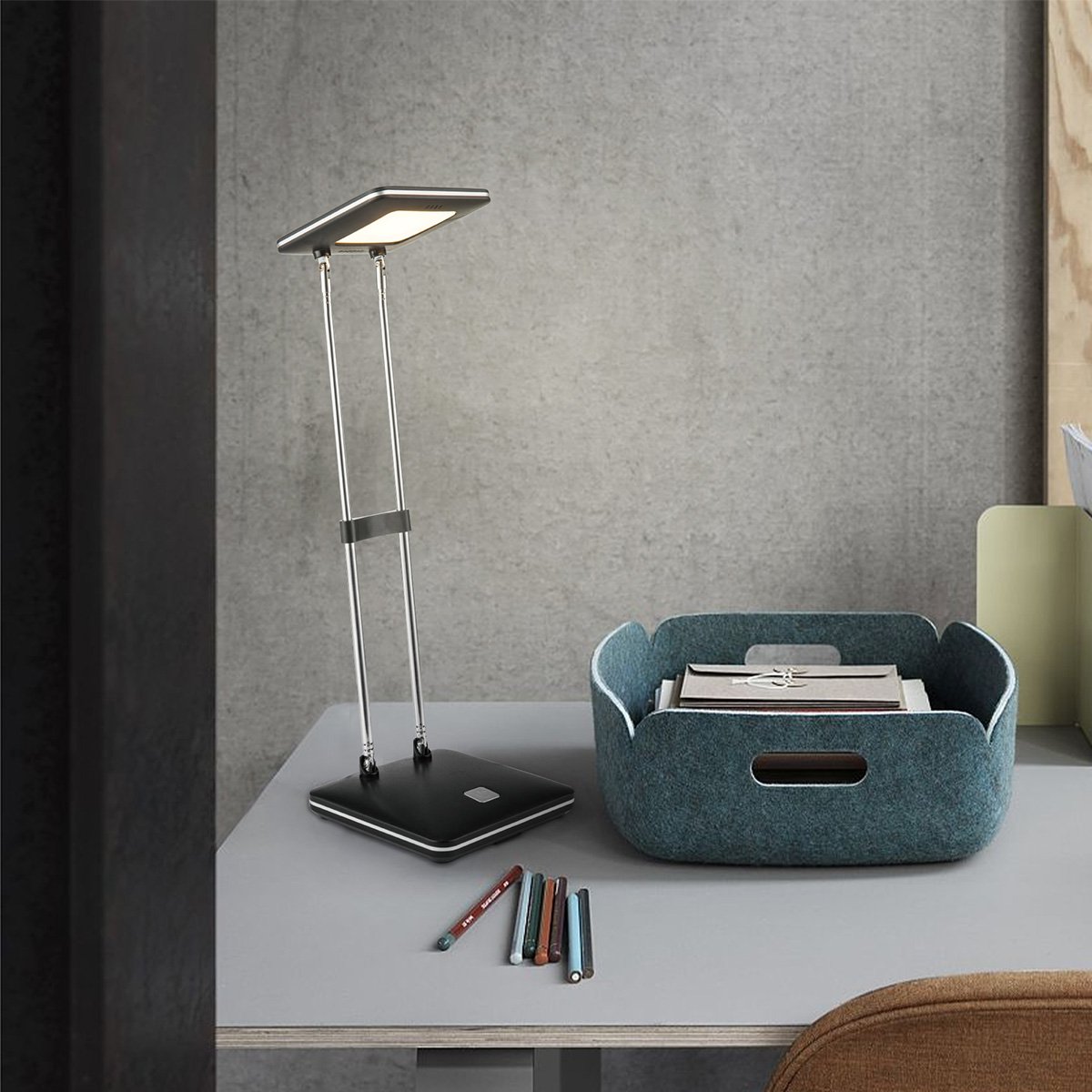 Home Sweet Home - Check LED Desk Lamp 3W Black - Adjustable