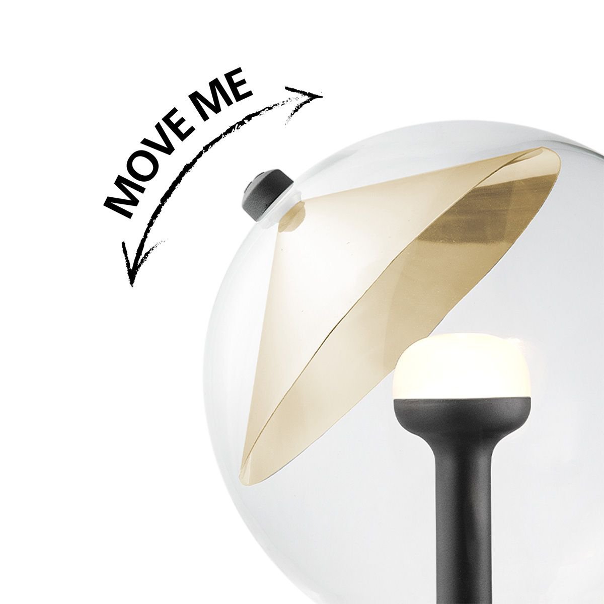 Home Sweet Home dimmable LED lamp Cone gold G120 E27 5W 400Lm