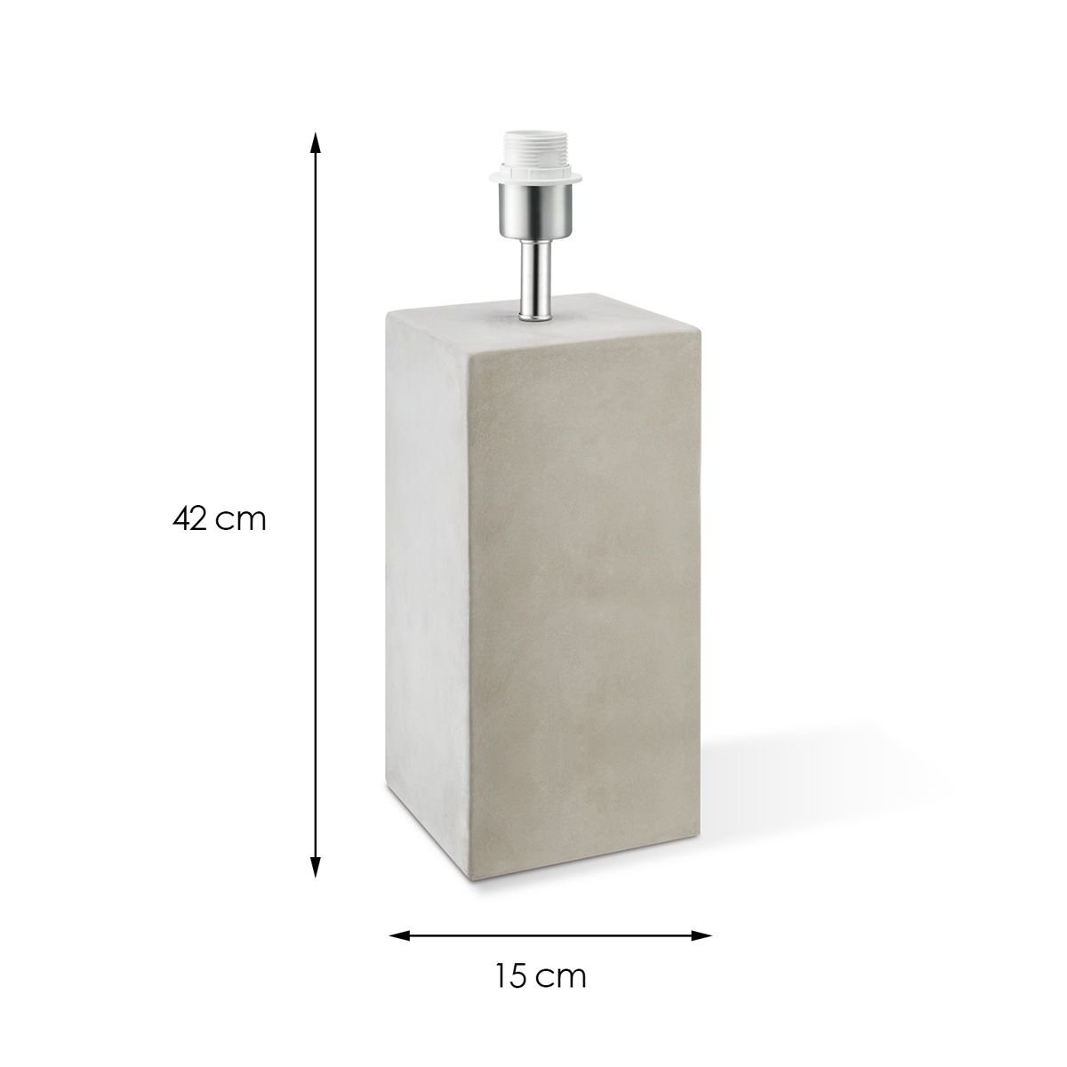 Home Sweet Home table lamp base Pillar 11/11/32cm - Concrete