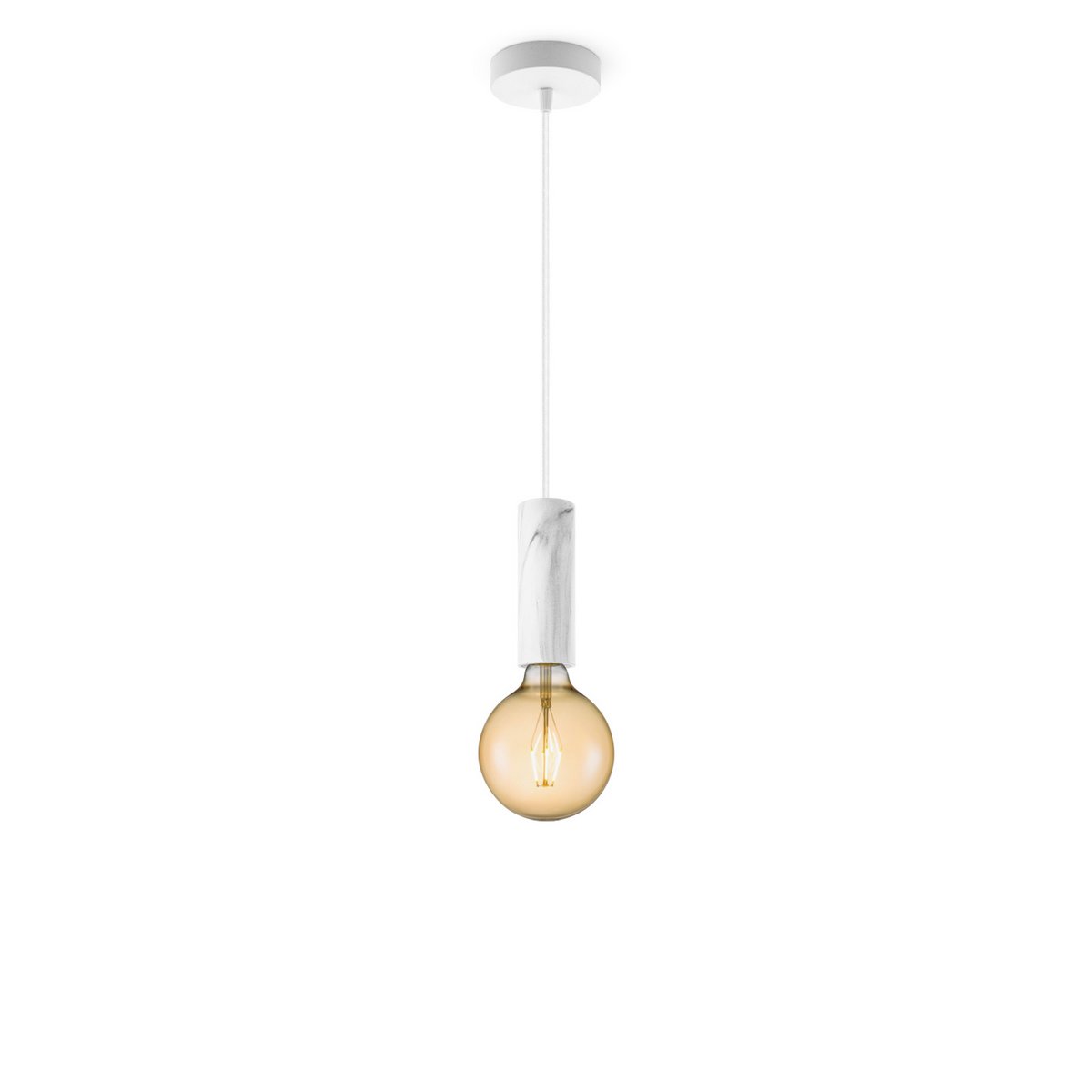 Home Sweet Home hanging lamp Marble Saga - G180 - dimmable E27 amber