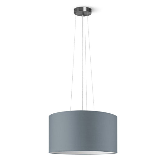 Home Sweet Home hanging lamp Hover with lampshade, E27, gray, 50cm