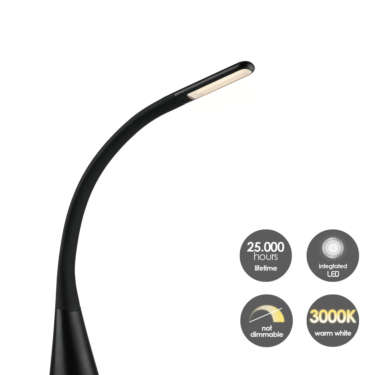 Home Sweet Home - Touch LED Desk Lamp 4W Black - Adjustable