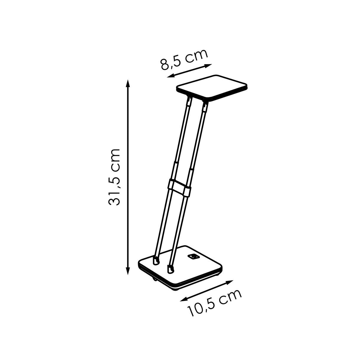 Home Sweet Home - Check LED Desk Lamp 3W Black - Adjustable