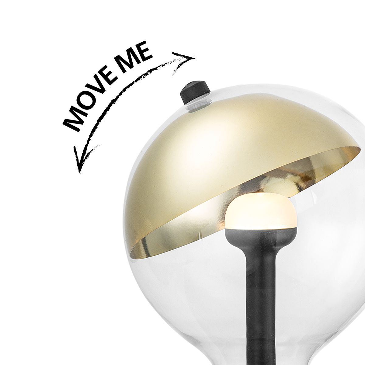 Home Sweet Home dimmable LED lamp Sphere gold G120 E27 5W 400Lm