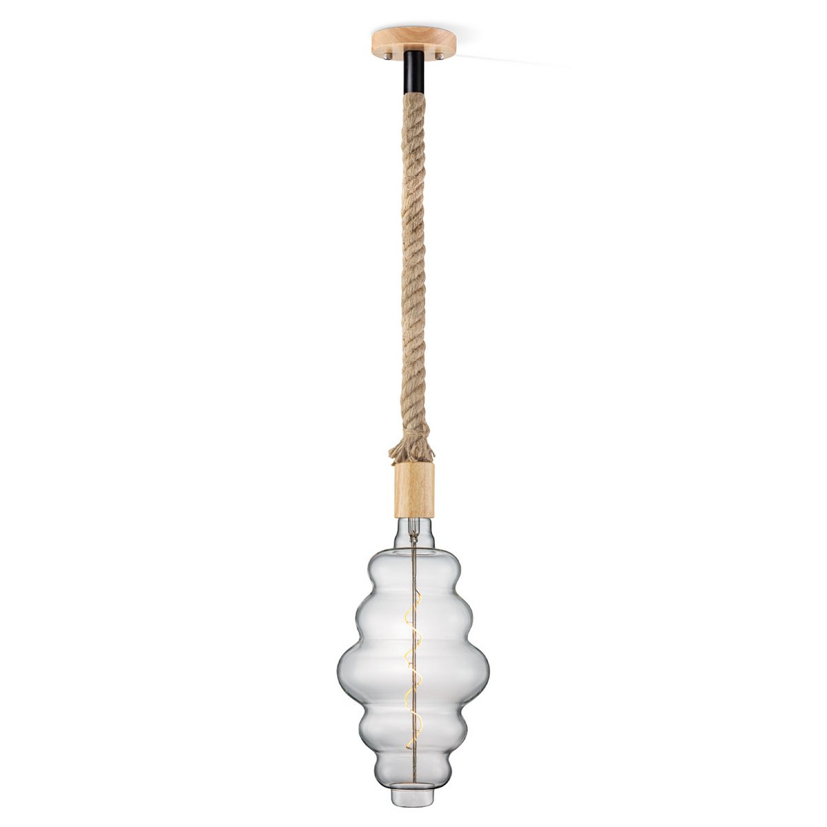 Home Sweet Home hanging lamp Leonardo Cloud - dimmable E27 clear