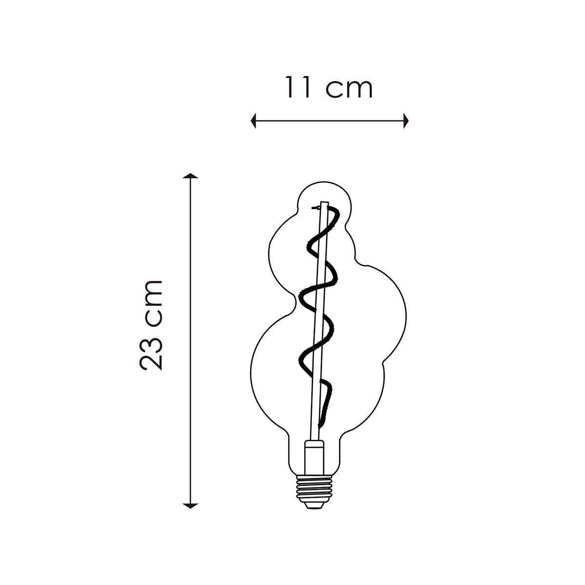 Home Sweet Home dimmable LED Bubble Spiral E27 4W 280Lm 2700K Amber