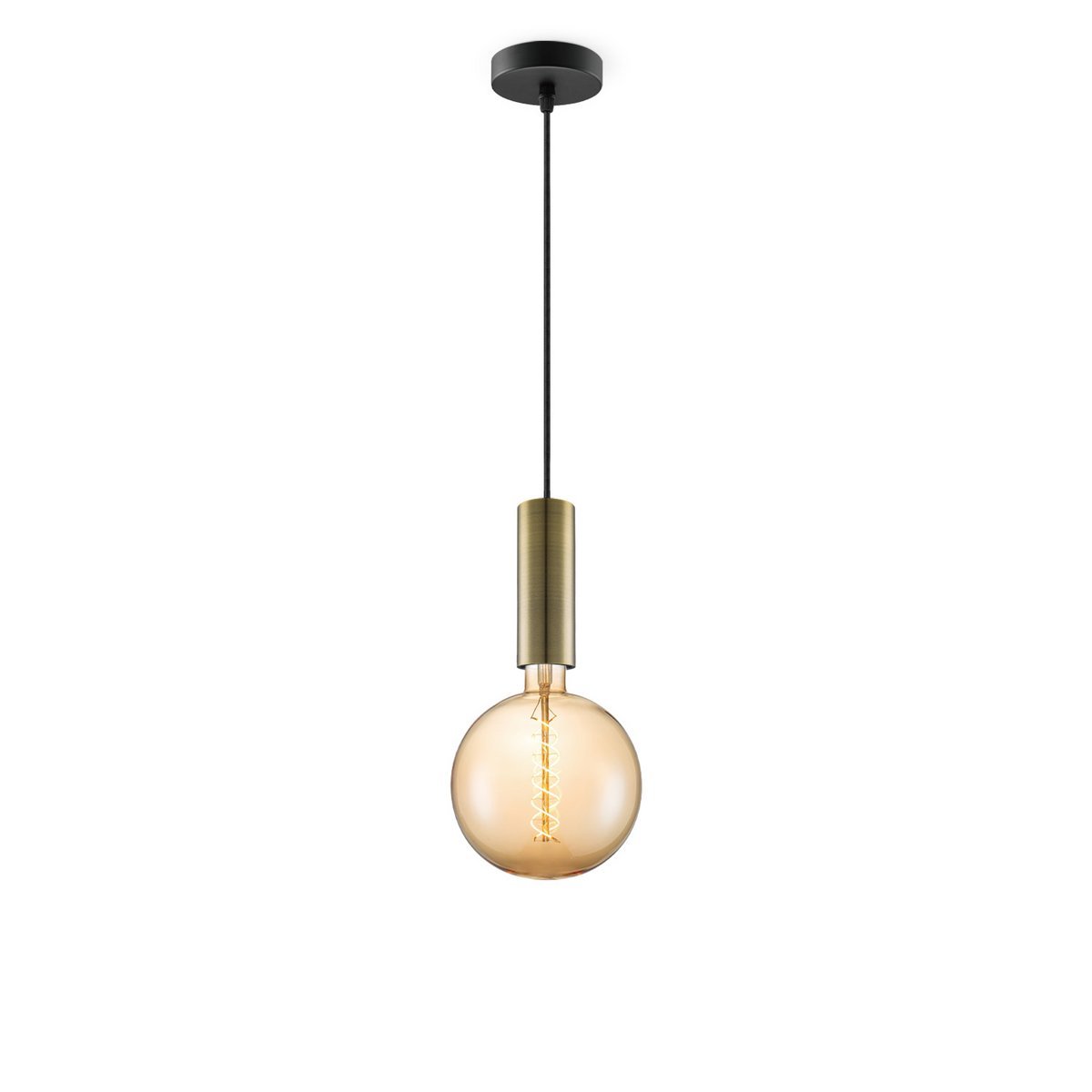 Home Sweet Home hanging lamp bronze Saga - - dimmable E27 amber