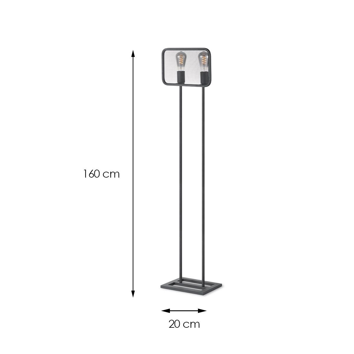 Home Sweet Home Weave 2L Floor Lamp - Modern Floor Lamp Black