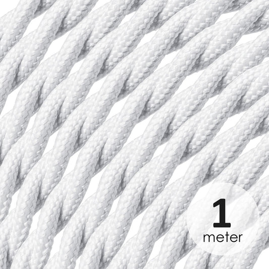 Home Sweet Home Twisted iron cord, white, order per meter.