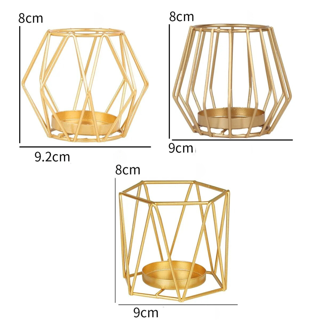 Nordic Gold Kandelaar - Elegante Creatieve Decoratie voor een Romantische Sfeer