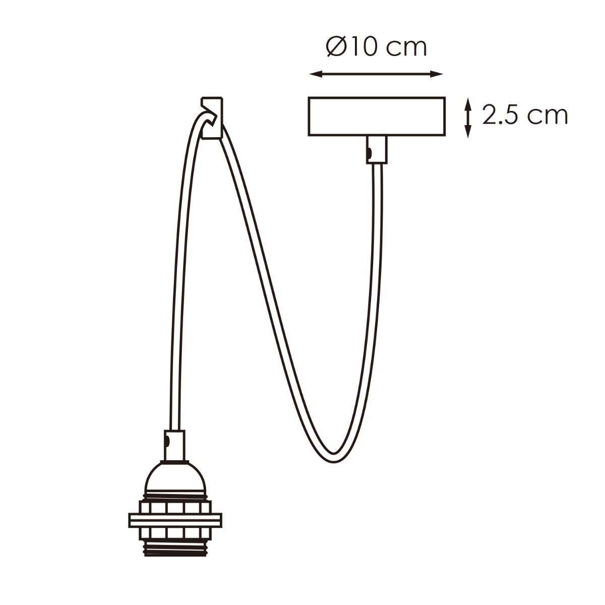 Home Sweet Home  Hanglamp Fabric voor lampenkap -10/10/230cm