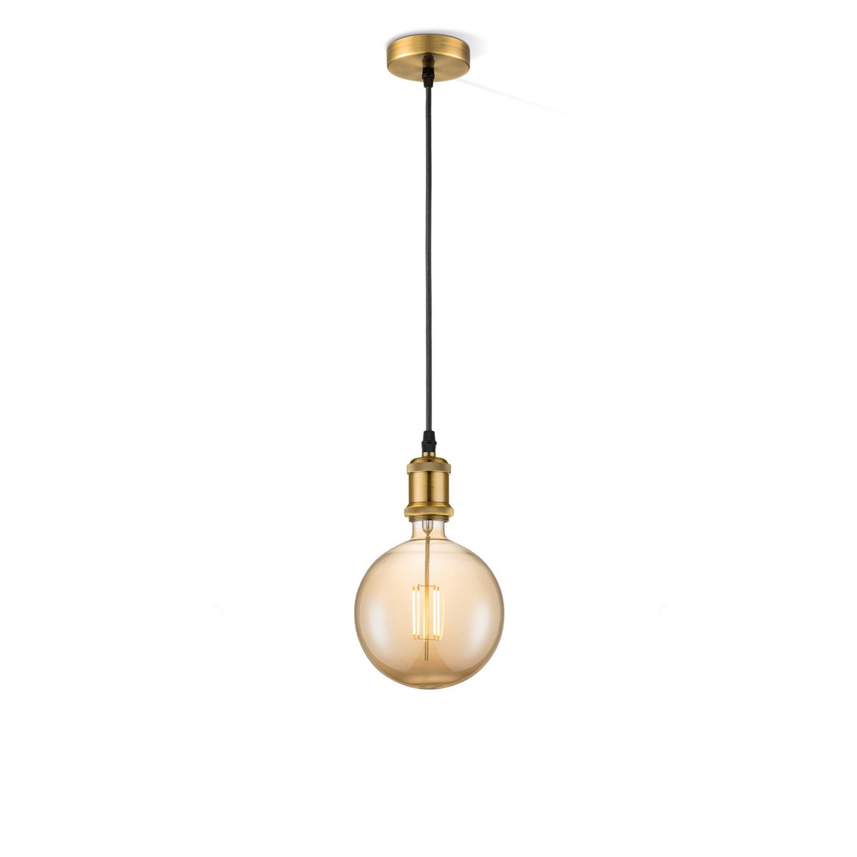 Home Sweet Home hanging lamp vintage Globe - G180 - dimmable E27 amber