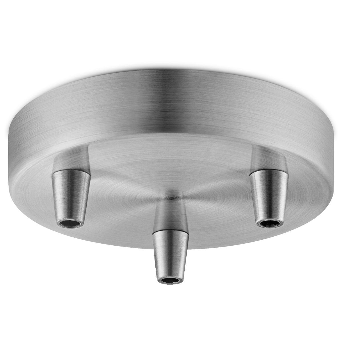 Home Sweet Home Ceiling rose metal brushed steel 3 lights