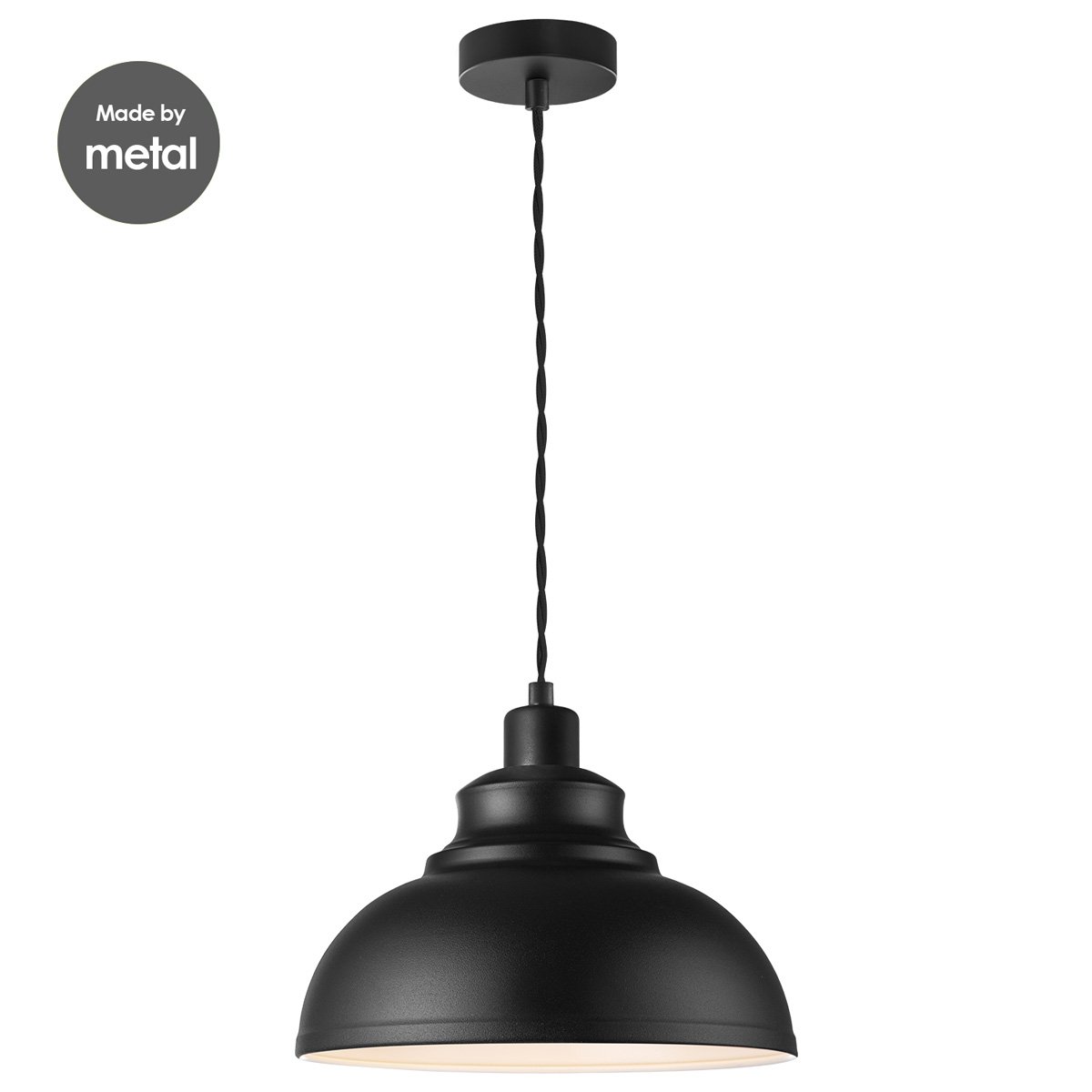 Home Sweet Home Lampshade Takis round black - W:29xD:29xH:16.5cm