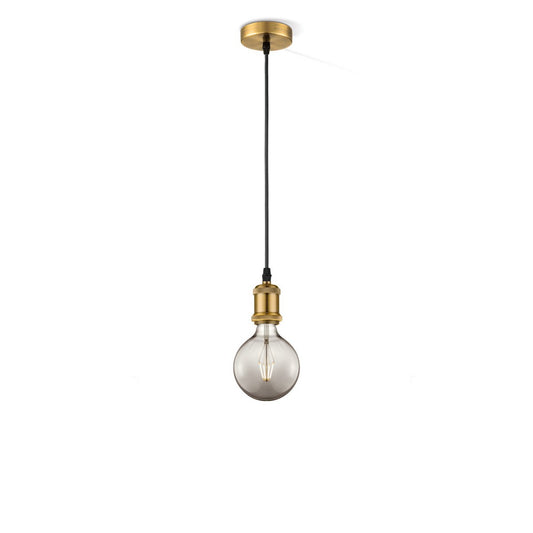 Home Sweet Home hanging lamp bronze vintage - G95 - dimmable E27 smoke