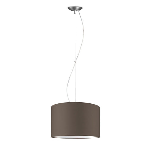 Home Sweet Home hanging lamp Deluxe with lampshade, E27, taupe, 35cm