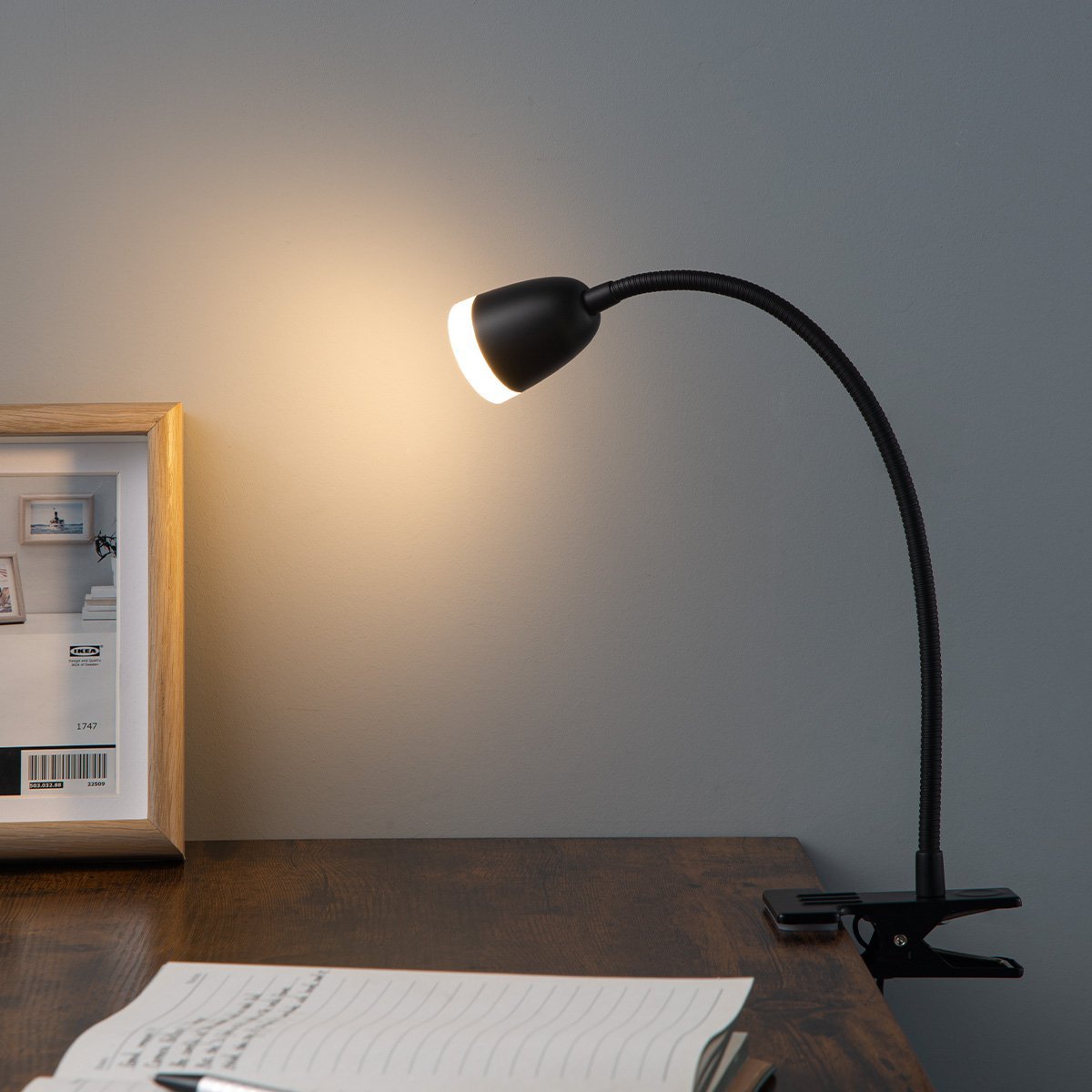 Home Sweet Home - LED Clips Tube SMD Desk Lamp 2W Black - Flexible