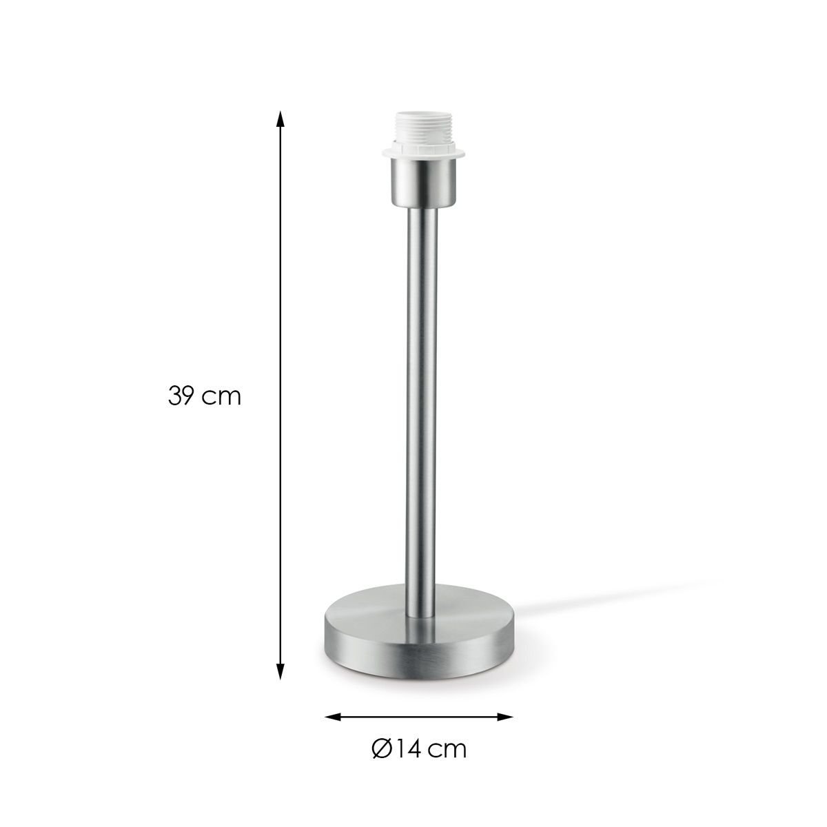 Home Sweet Home table lamp base Stick 14/14/39cm - Brushed steel