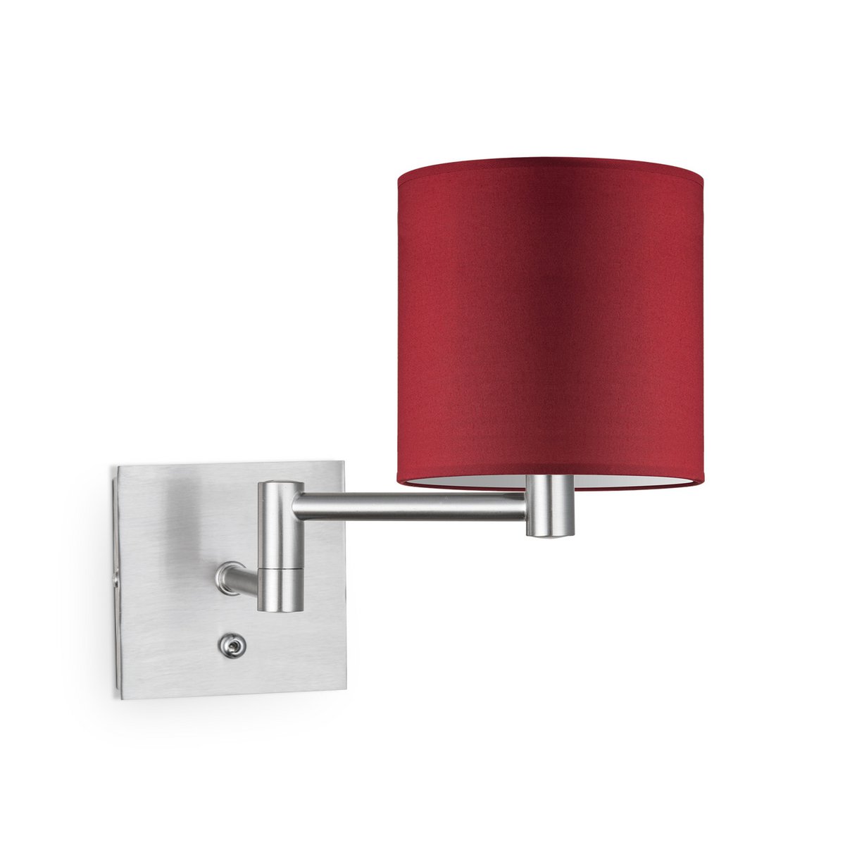 Home Sweet Home Wall Lamp - Swing, E27, red Lampshade 16x15cm