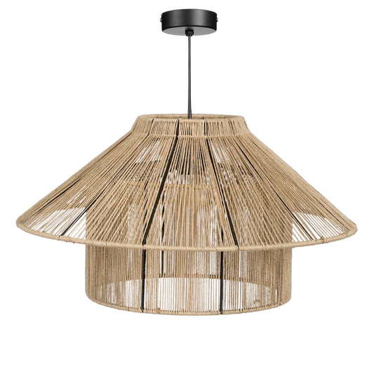 Elsa Hanging Lamp - H28 x Ø50 cm - Jute - Light brown