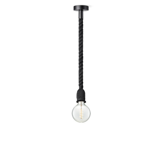 Home Sweet Home hanging lamp black Leonardo - G125 - dimmable E27 clear