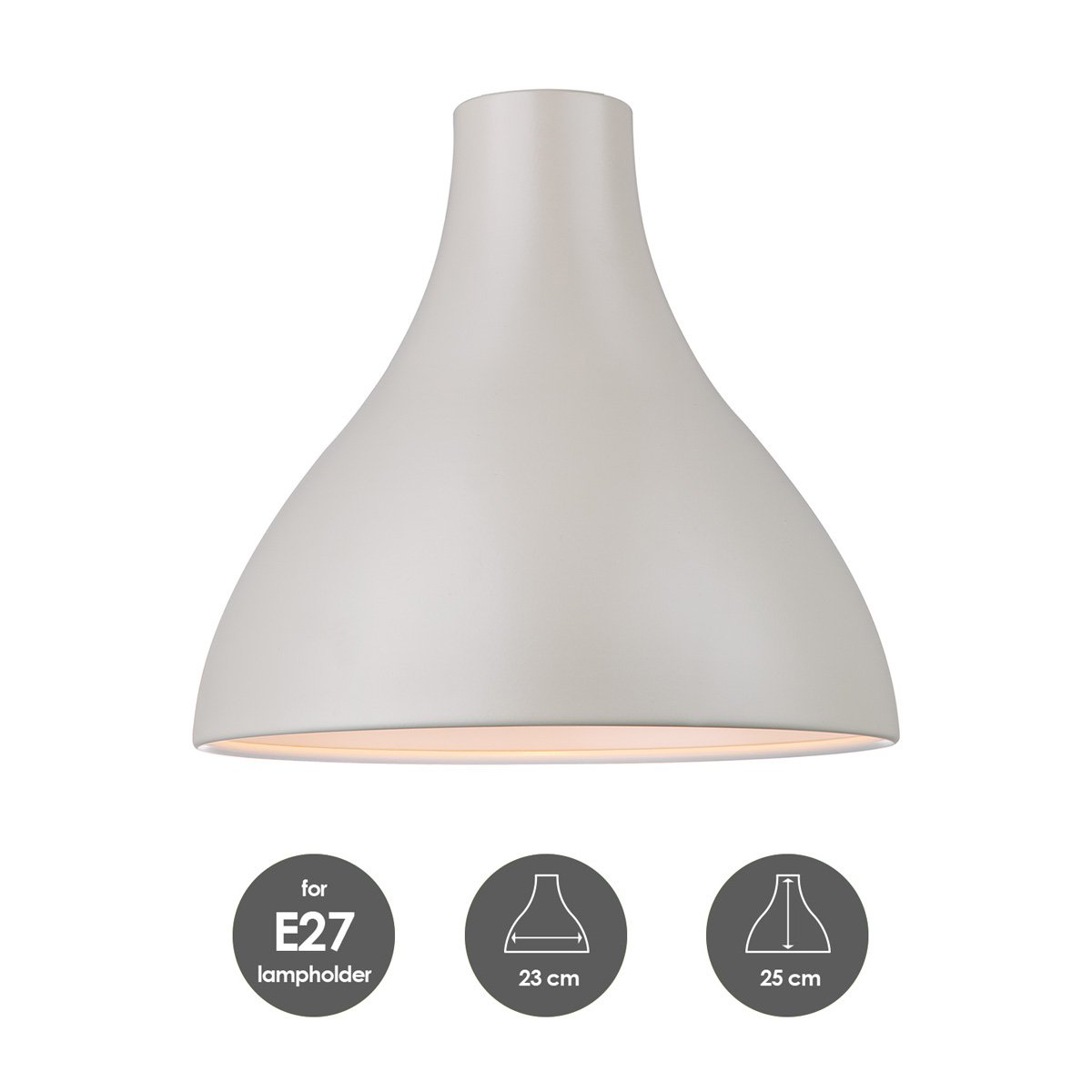 Home Sweet Home Lampshade Stratis round beige - W:25xD:25xH:26cm