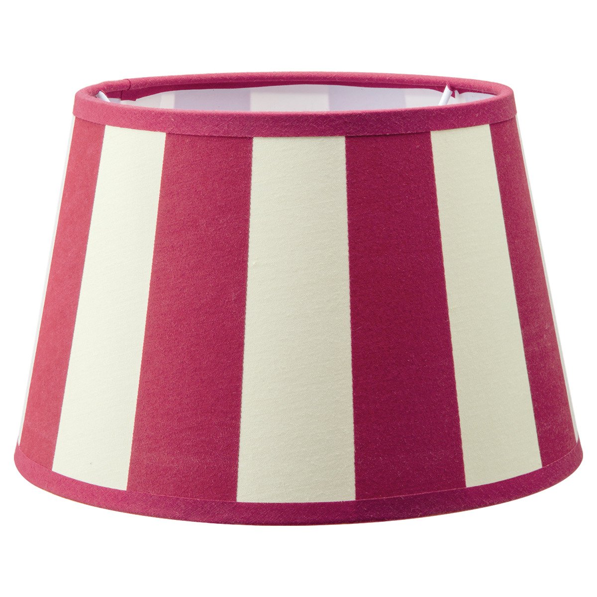 Home Sweet Home CLASSIC Fabric Lampshade white/red - 20 x 15 x 13 cm