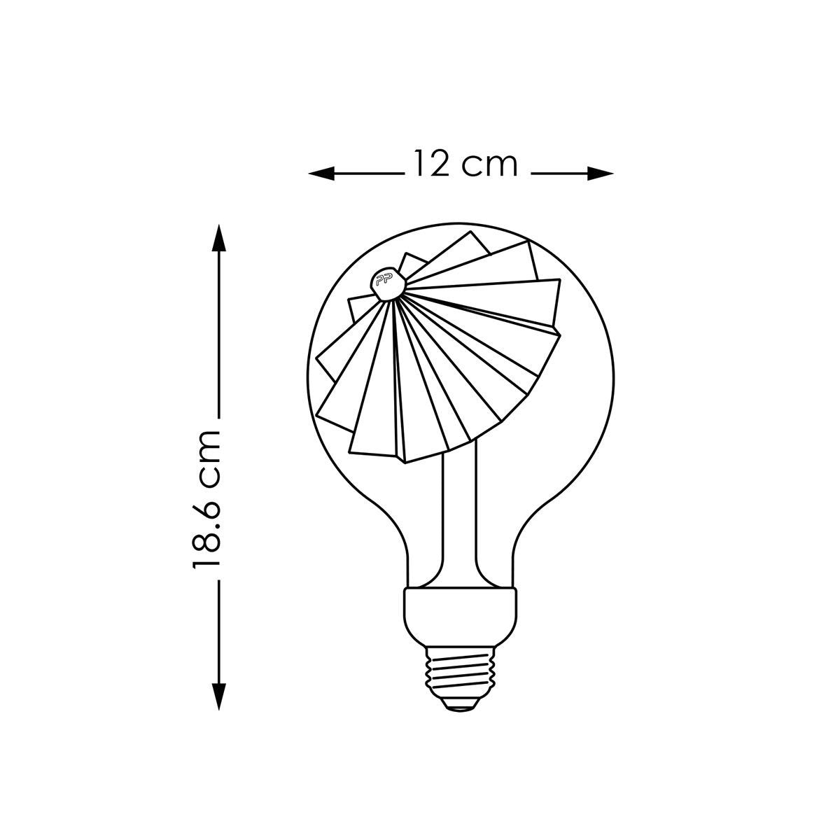 Home Sweet Home dimmable LED lamp Umbrella silver G120 E27 5W 400Lm