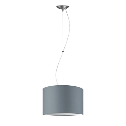 Home Sweet Home hanging lamp Deluxe with lampshade, E27, gray, 35cm