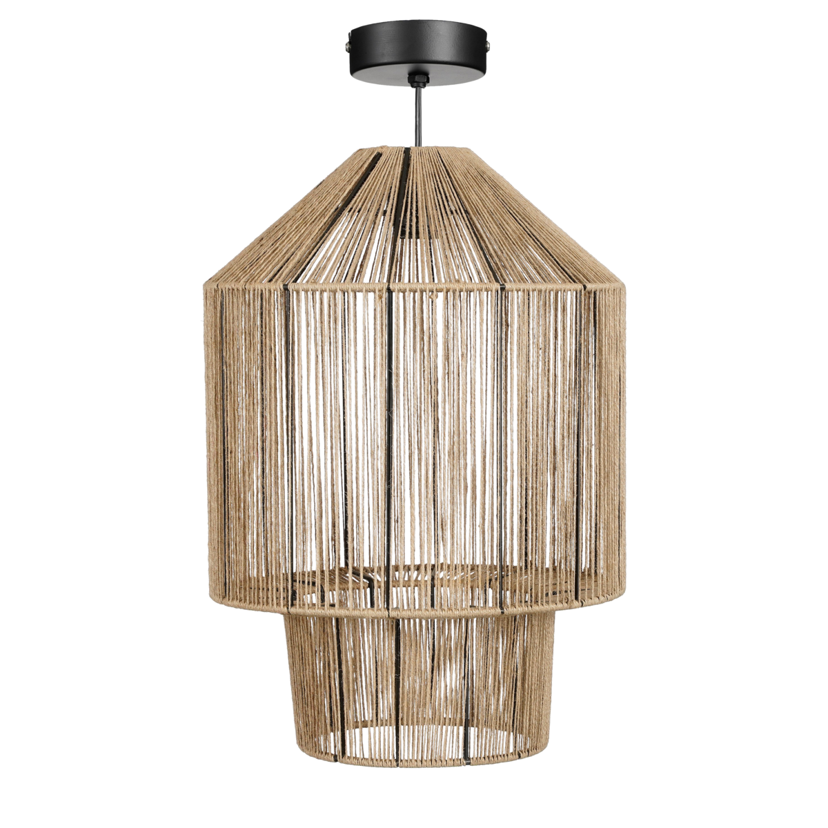 Elsa Hanging Lamp - H49 x Ø35 cm - Jute - Light brown