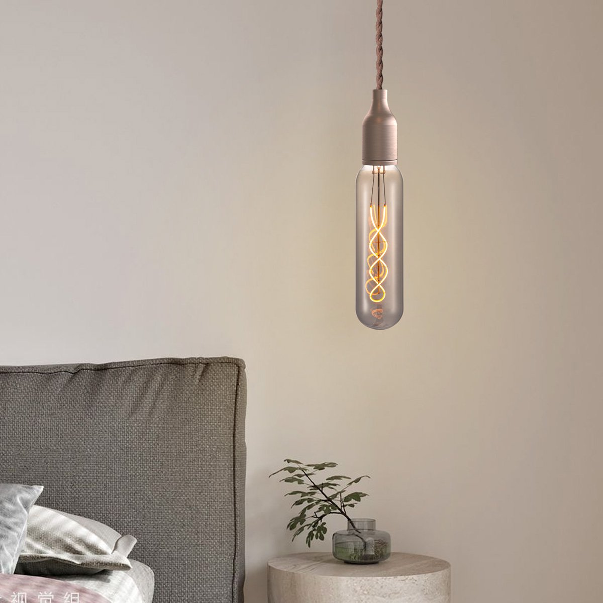 Home Sweet Home dimbare Led Tube Spiraal E27 4W 100Lm 1800K Rook