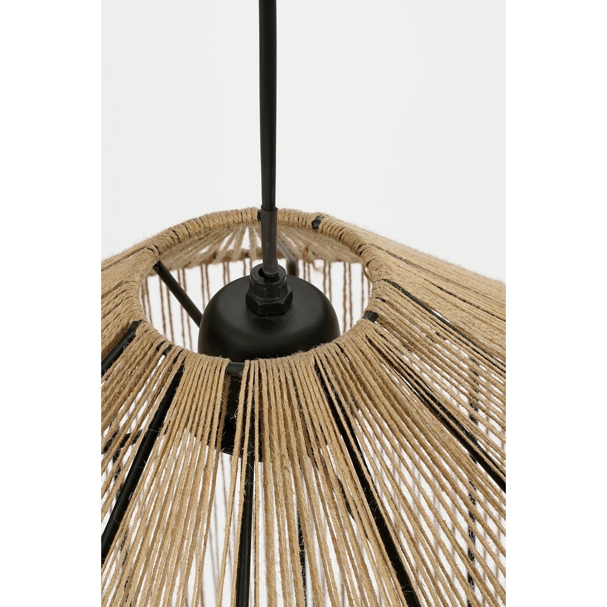 Elsa Hanging Lamp - H49 x Ø35 cm - Jute - Light brown