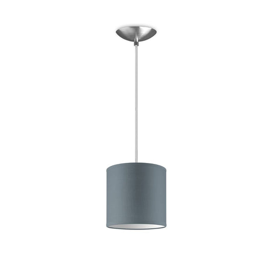 Home Sweet Home hanging lamp Bling with lampshade, E27, gray, 16cm