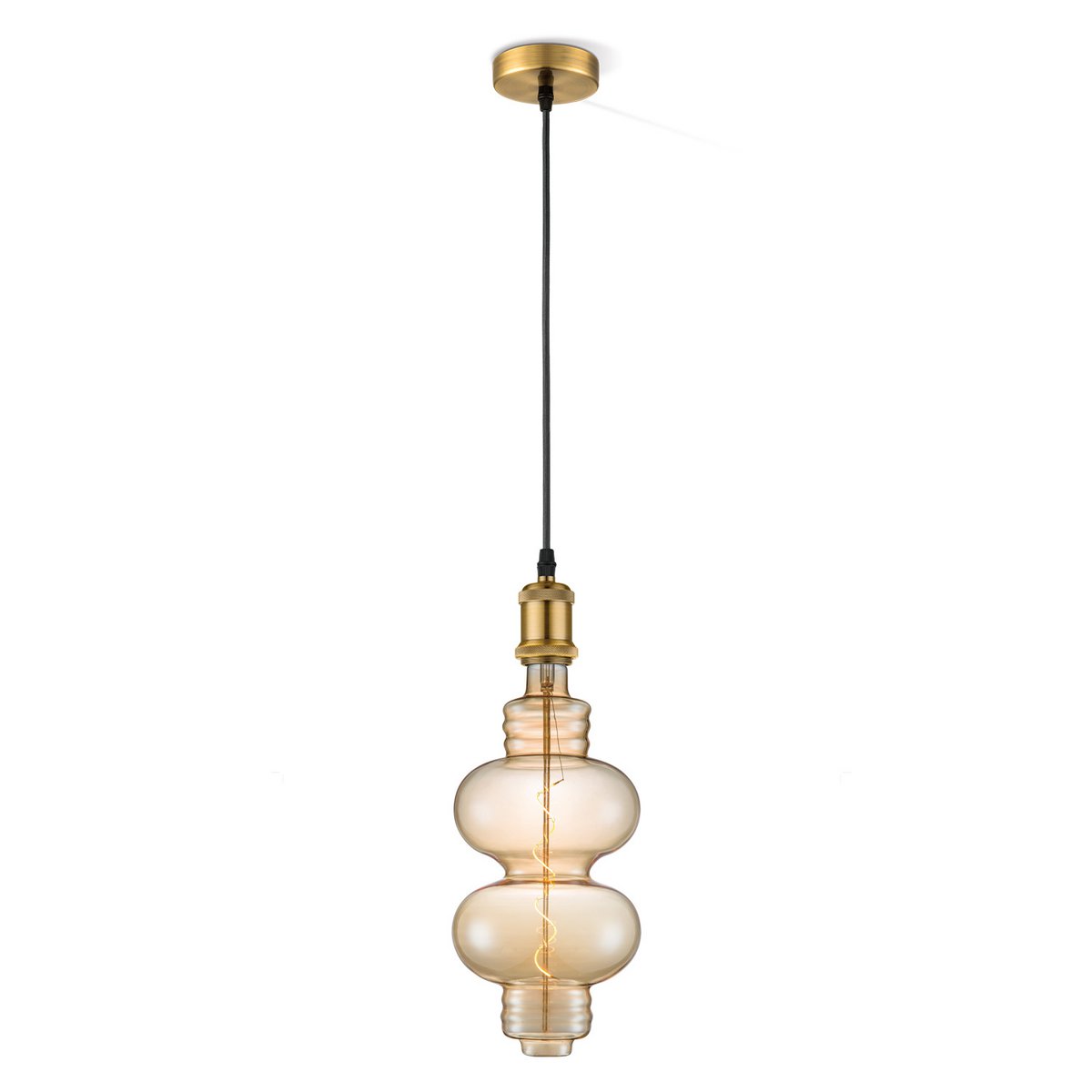 Home Sweet Home hanging lamp vintage Diabolo - G180 dimmable E27 amber