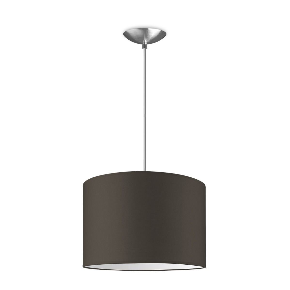 Home Sweet Home hanging lamp Bling with lampshade, E27, taupe, 30cm