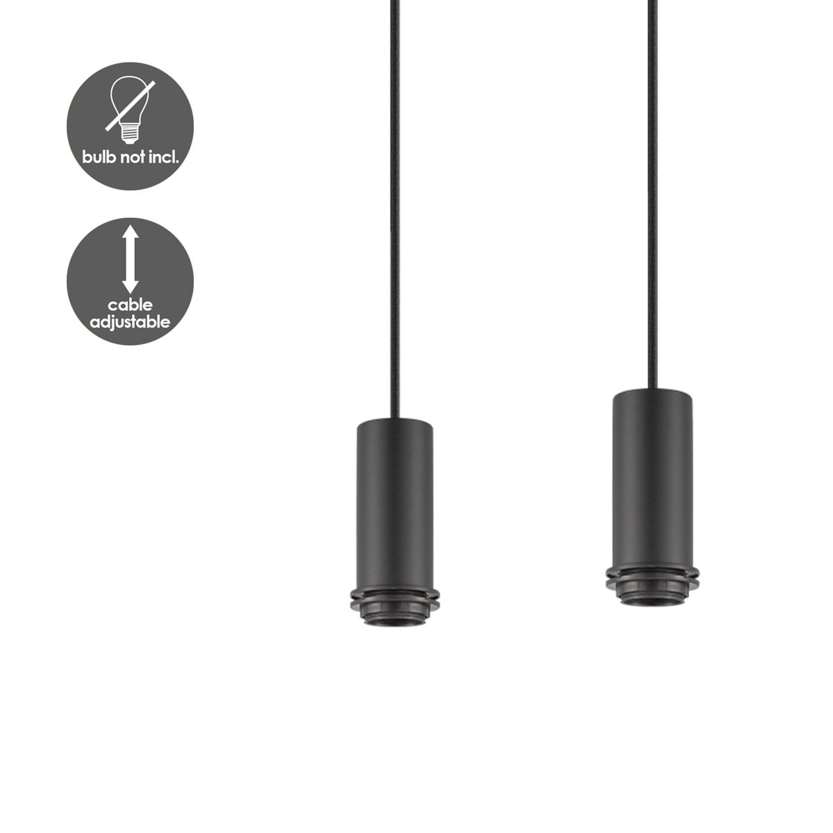 Home Sweet Home lighting pendant Pendel Xxl 98/25/137.5cm - Black