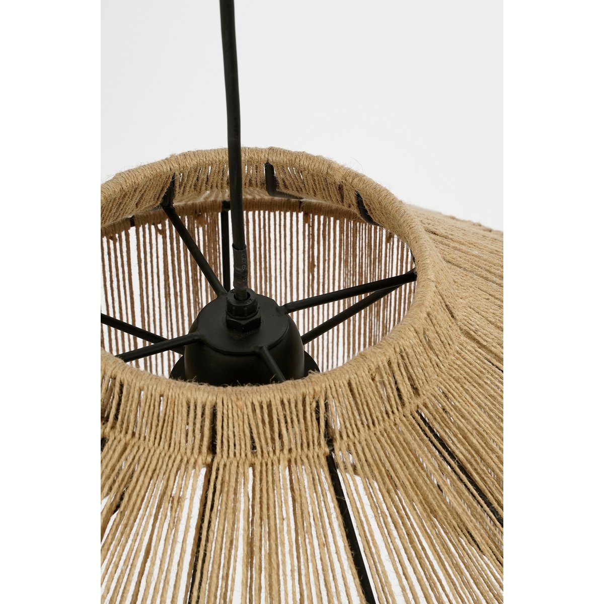 Elsa Hanging Lamp - H28 x Ø50 cm - Jute - Light brown