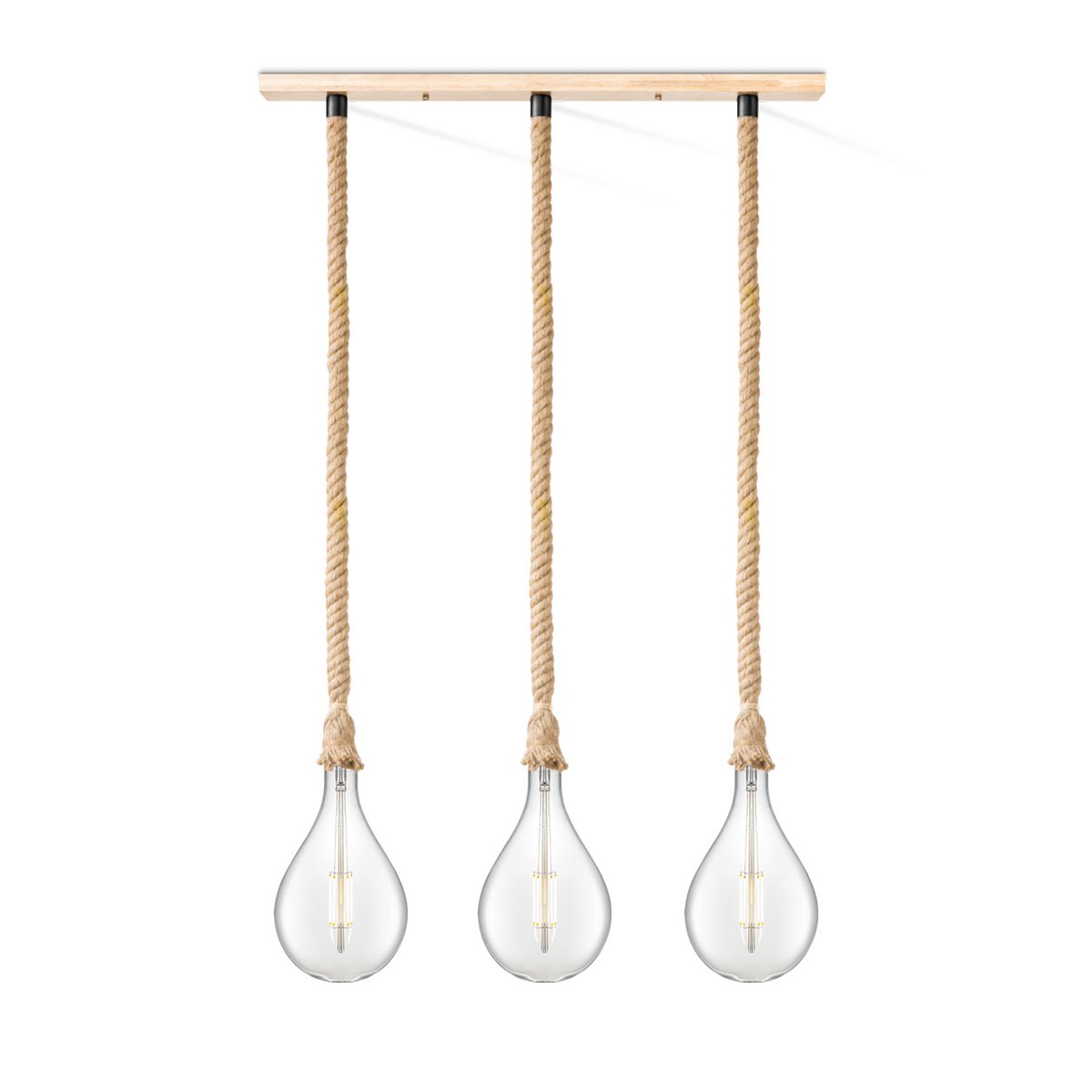 Home Sweet Home hanging lamp Leonardo Pear - 3L G160 - dimmable E27 clear