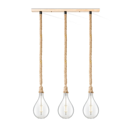 Home Sweet Home hanging lamp Leonardo Pear - 3L G160 - dimmable E27 clear