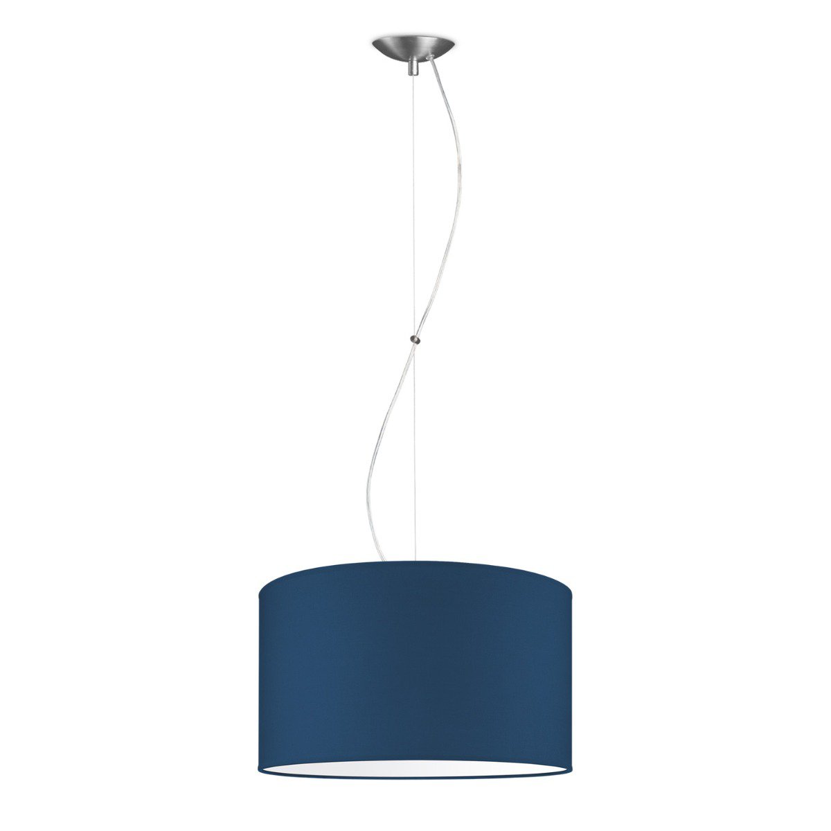 Home Sweet Home hanging lamp Deluxe with lampshade, E27, dark blue, 40cm