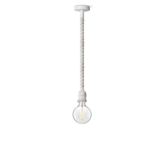 Home Sweet Home hanglamp wit Leonardo - G125 - dimbaar E27 helder