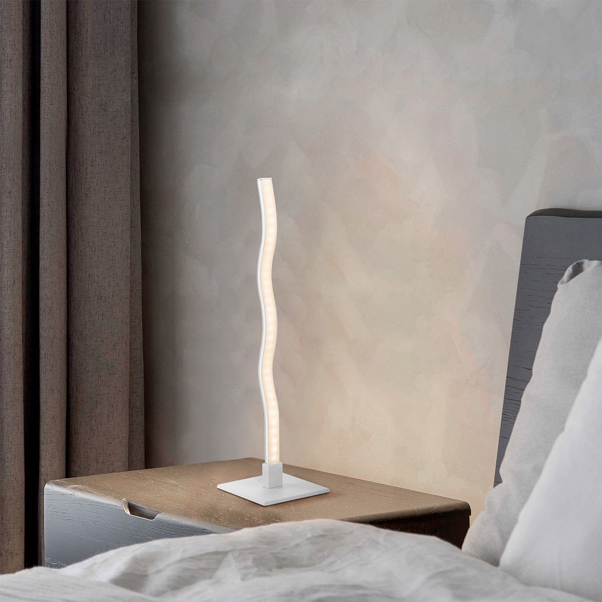 Home Sweet Home table lamp Led Base - White - 10x10x38cm - Aluminum