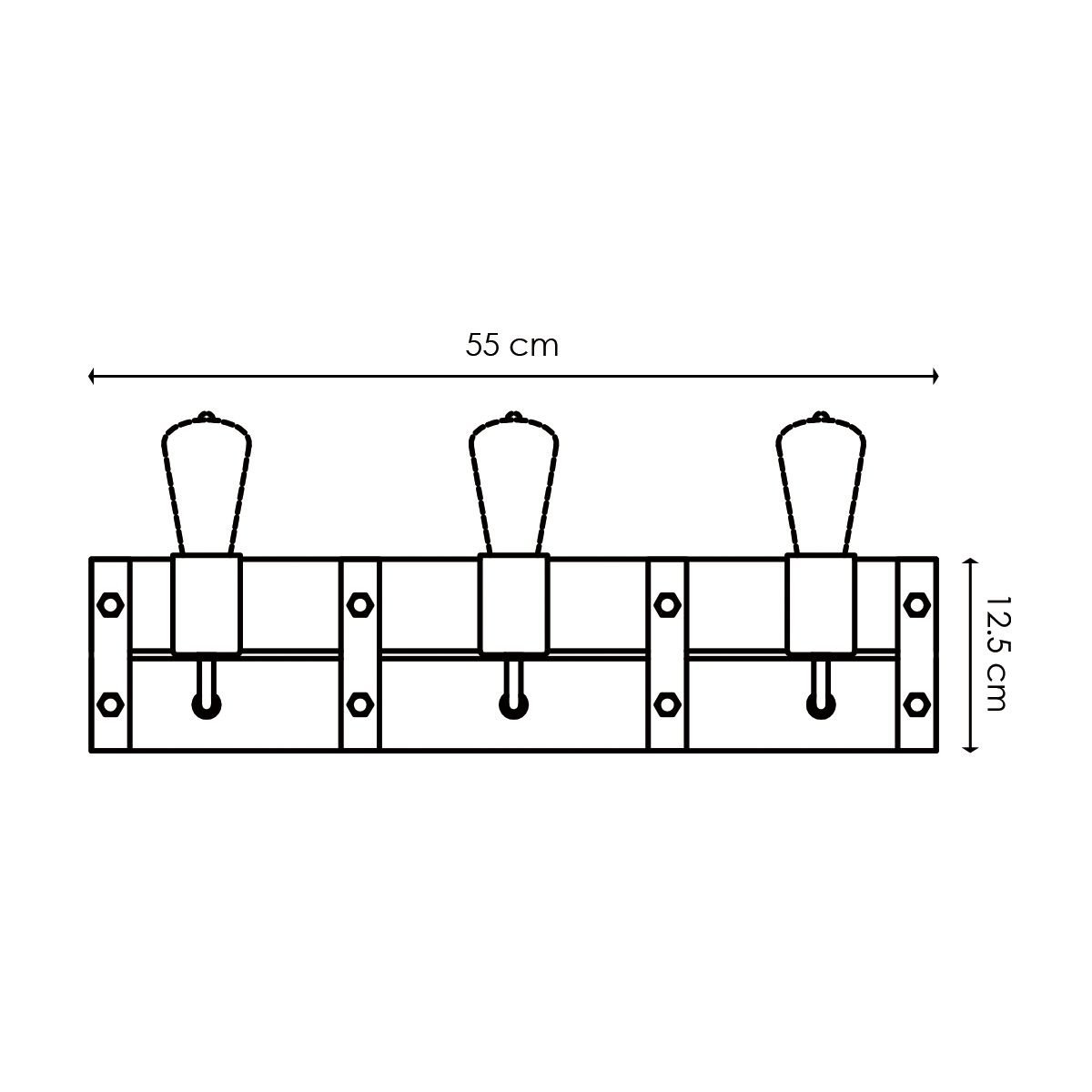 Home Sweet Home Industrial Wall Lamp Denton | 55/11/13cm | Anthracite