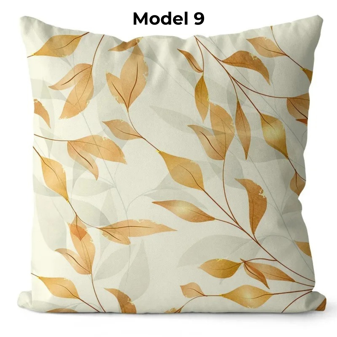 Ginkgo Print Kussenhoes – Decoratieve Kussensloop voor Woonkamer, Sofa en Slaapkamer