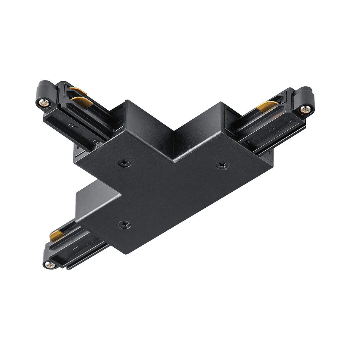 Track lighting part T connector | 17/10.5/1.8cm | Black