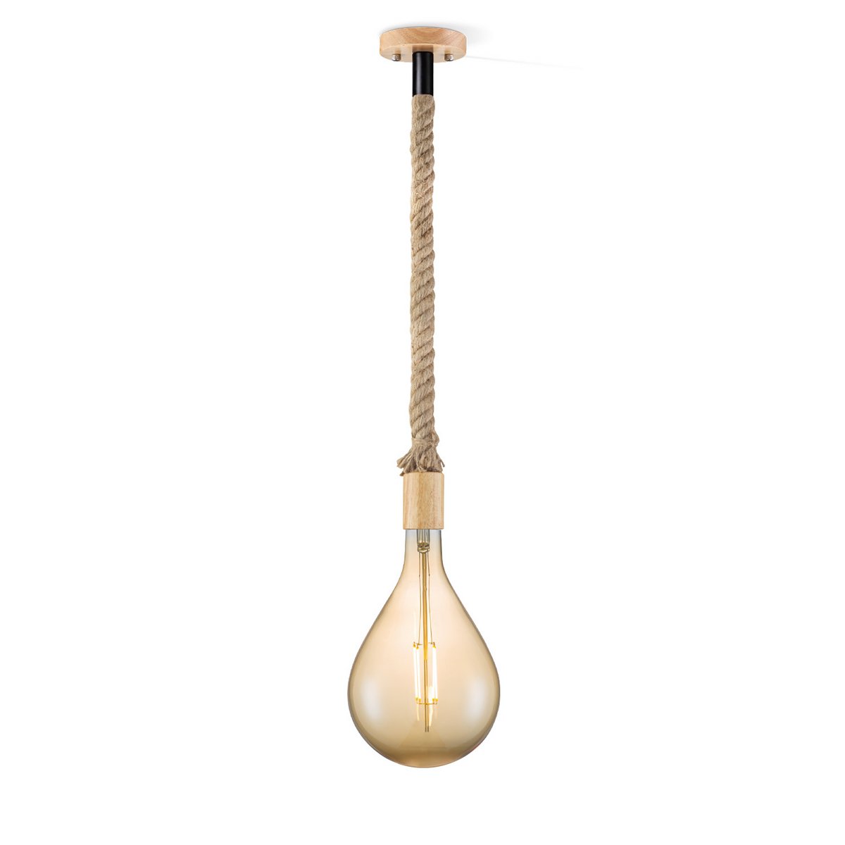 Home Sweet Home hanging lamp Leonardo Pear - G160 - dimmable E27 amber